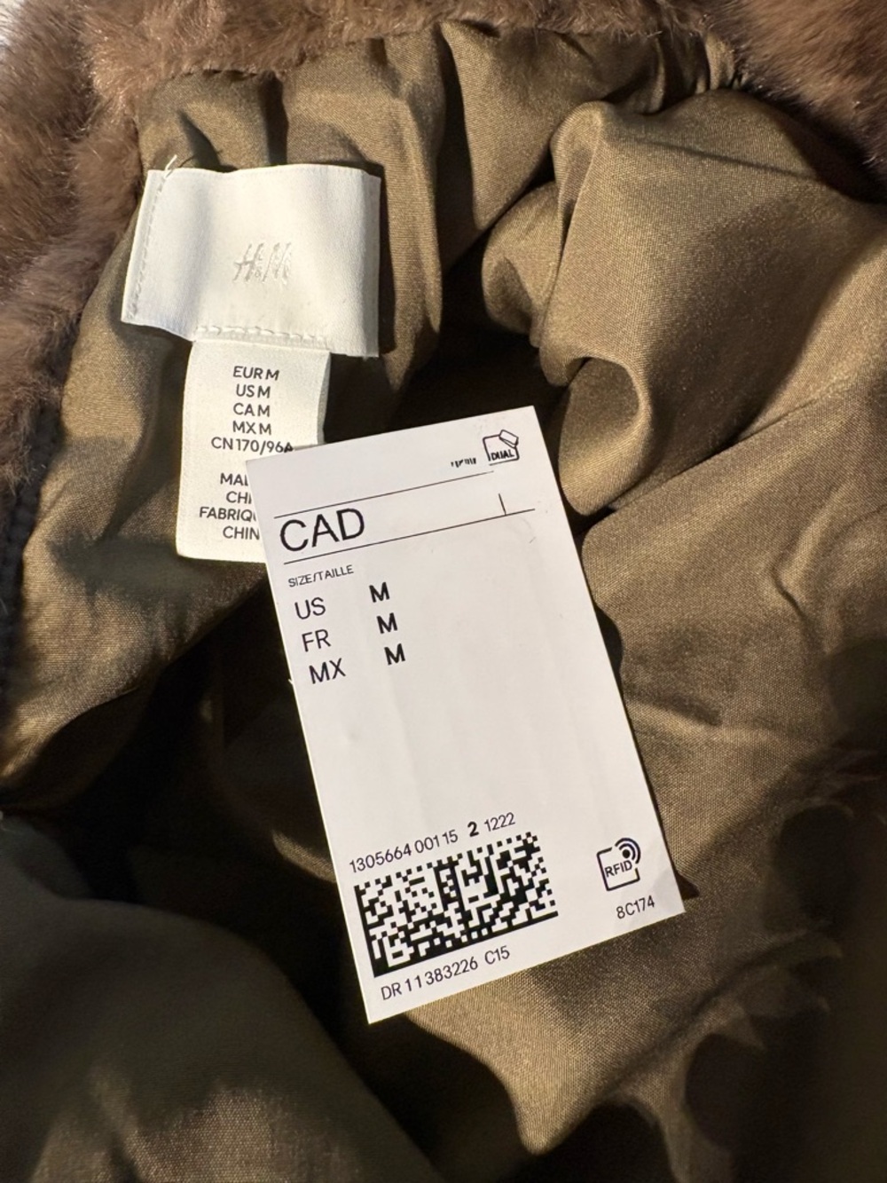 H&M NWT Faux Fur Mock Turtleneck Vest in Sz M - Picture 5 of 7
